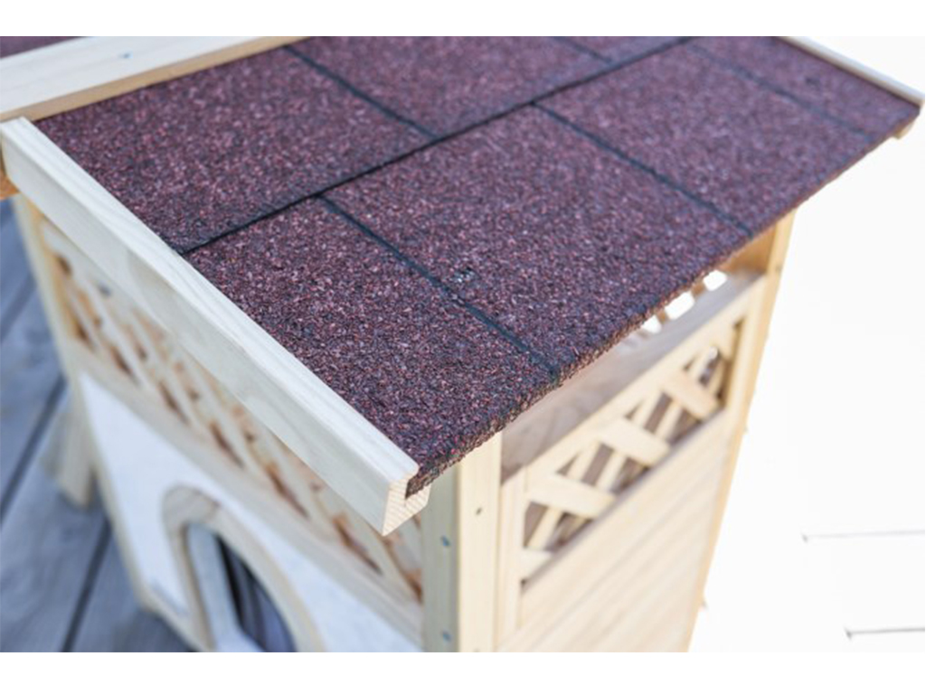 Zateplená bouda pro kočky KERBL TYROL ALPIN 88x57x77cm BS0431