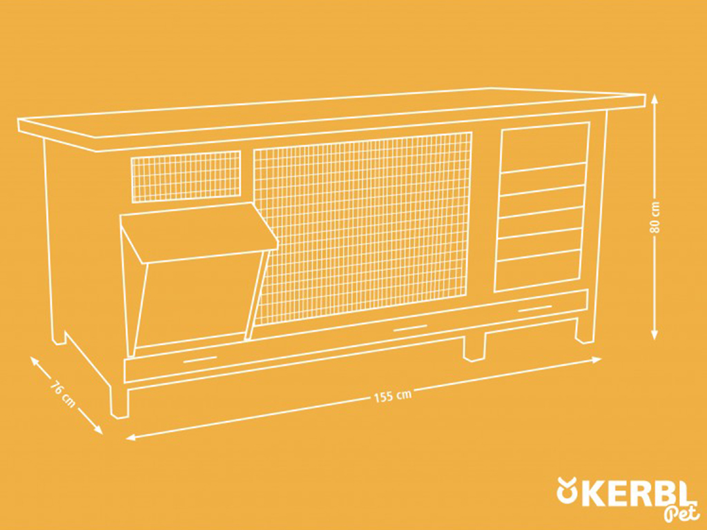 Králíkárna KERBL HUTCH XXL VARIO BS0422 (obrázek 11)