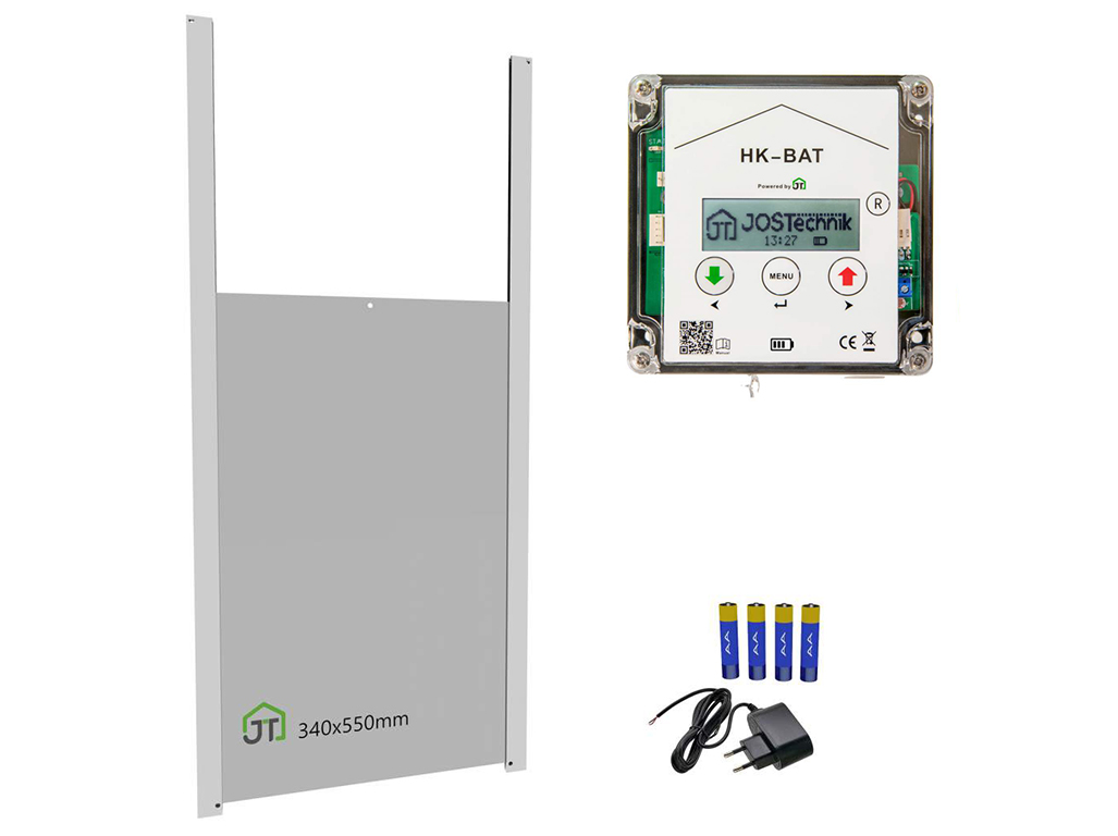 Automatické otevírání kurníku JOSTechnik HK-Bat 34x55 D BS0370
