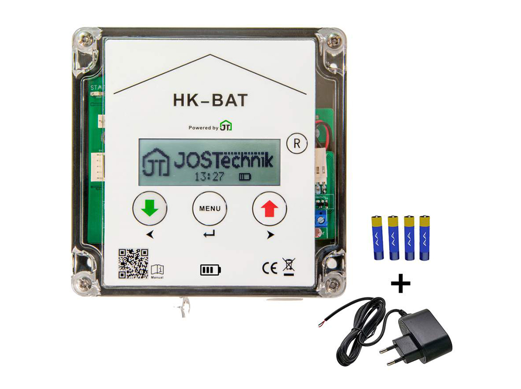 Automatické otevírání/zavírání kurníku JOSTechnik HK-Bat BS0368