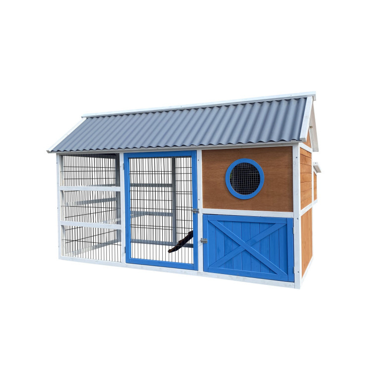 Agrofortel Dřevěný kurník BORA BORA, 2000 x 800 x 1200 mm