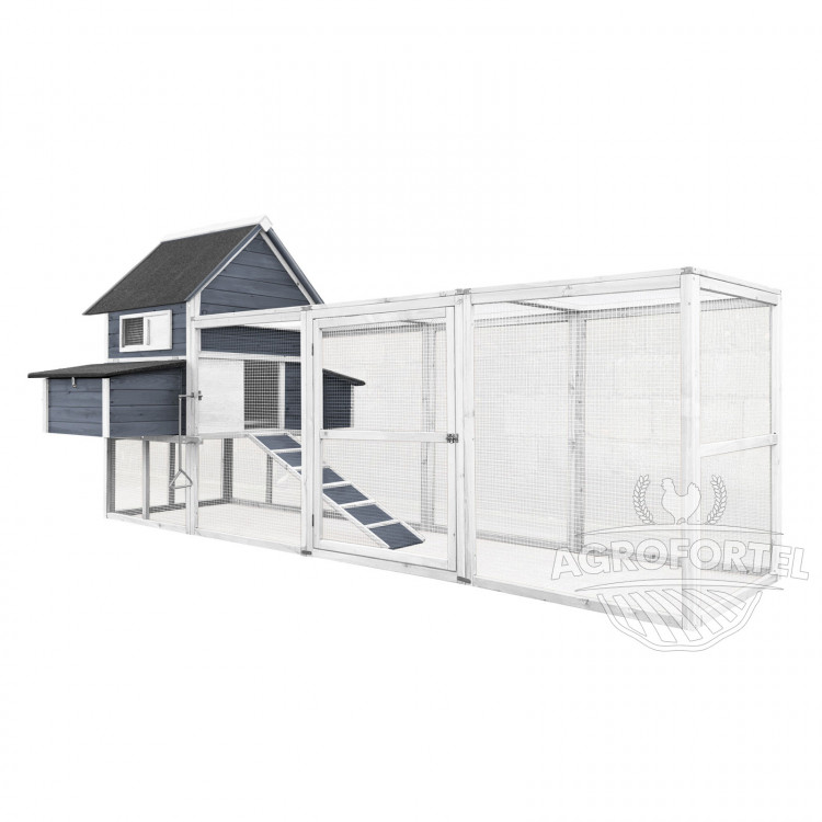 Agrofortel Dřevěný maxi kurník PALERMO DELUXE, 3100x1500x1500 mm
