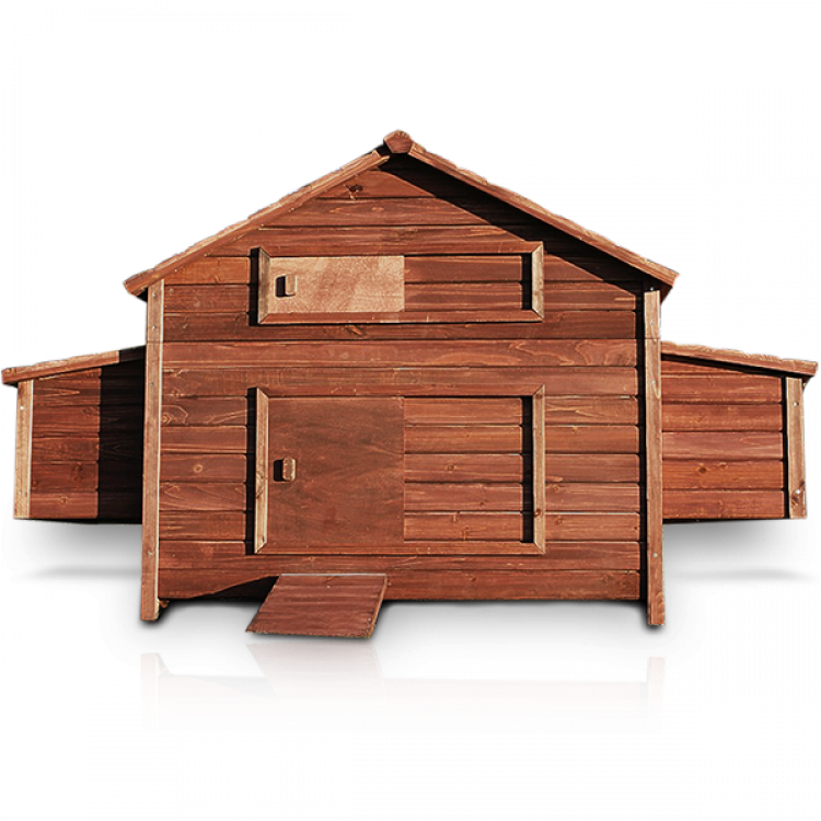 Agrofortel Dřevěný kurník a husník MOSKVA, 1880x1130x870 mm