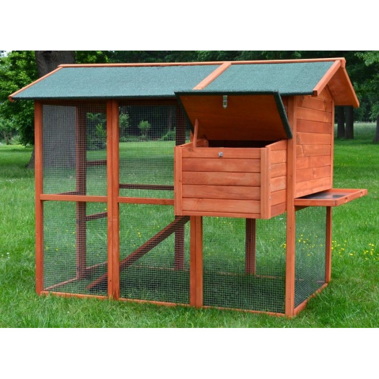 Agrofortel Dřevěný kurník BRUSEL DELUXE MODEL 2022, 1900x780x1480 mm - Obrázek 3