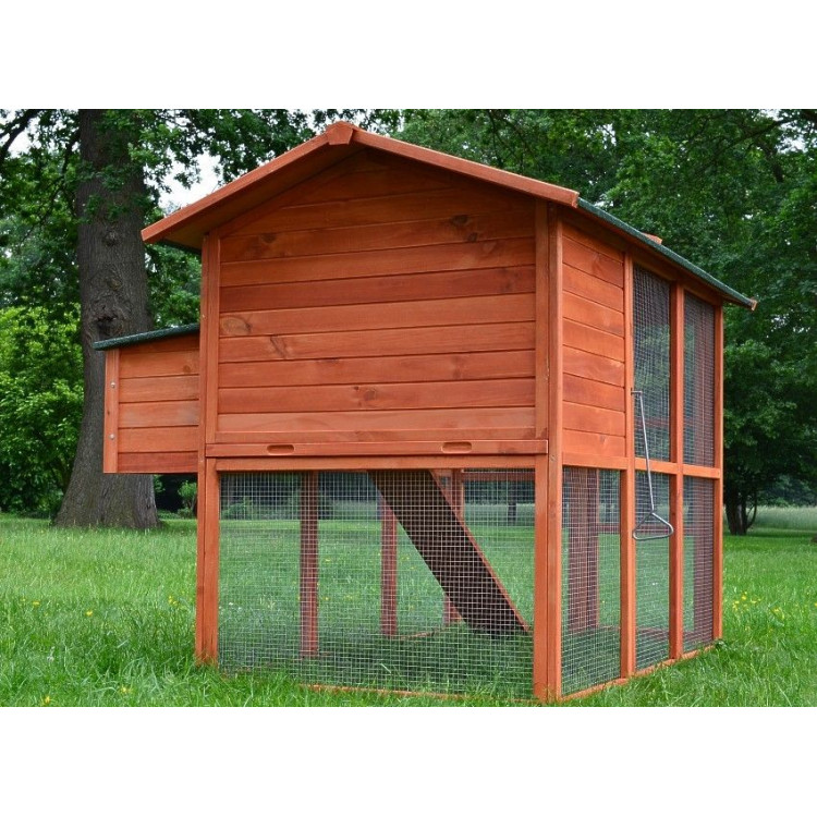 Agrofortel Dřevěný kurník BRUSEL DELUXE MODEL 2022, 1900x780x1480 mm - Obrázek 4