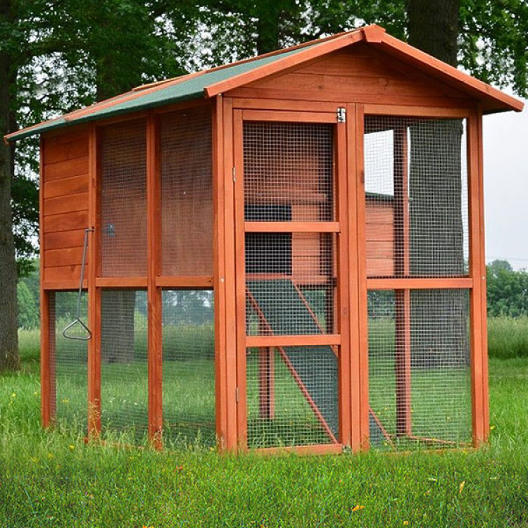 Agrofortel Dřevěný kurník BRUSEL DELUXE MODEL 2022, 1900x780x1480 mm