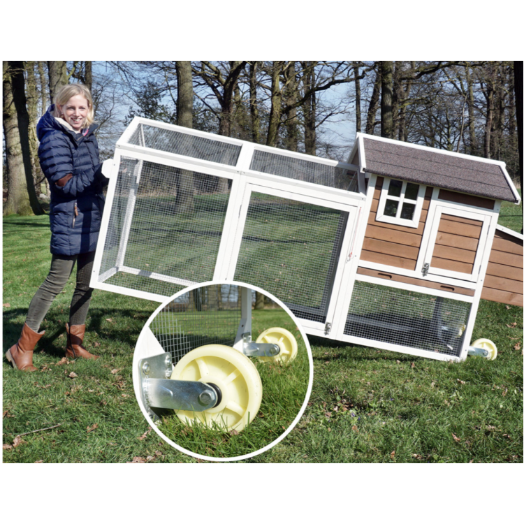 Agrofortel Dřevěný mobilní kurník HAVAJ, 2480x1150x760 mm - Obrázek 5