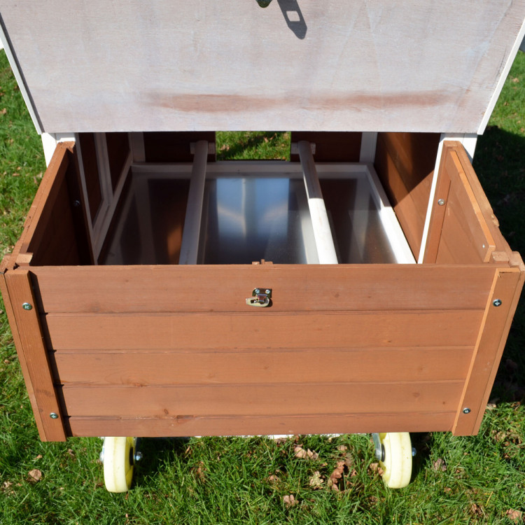 Agrofortel Dřevěný mobilní kurník HAVAJ, 2480x1150x760 mm - Obrázek 4