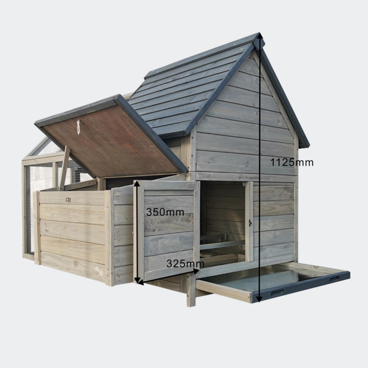 Agrofortel Dřevěný kurník OLOMOUC, 1660x1185x1120mm (obrázek 7)