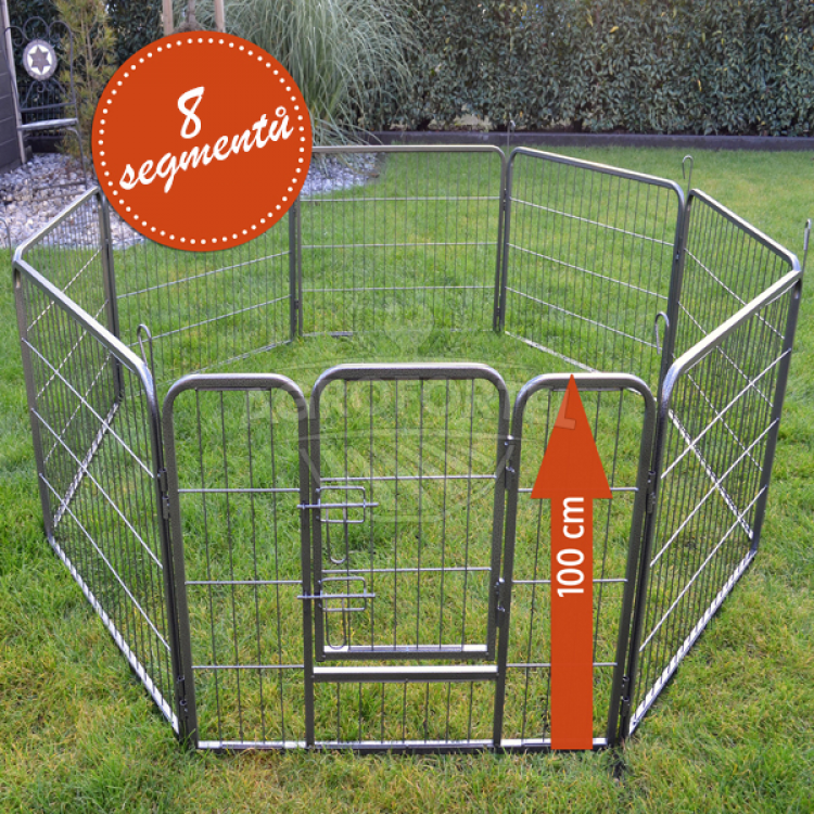 Agrofortel Výběh pro psy a další zvířata - velikost L - 8 segmentů, výška 100 cm