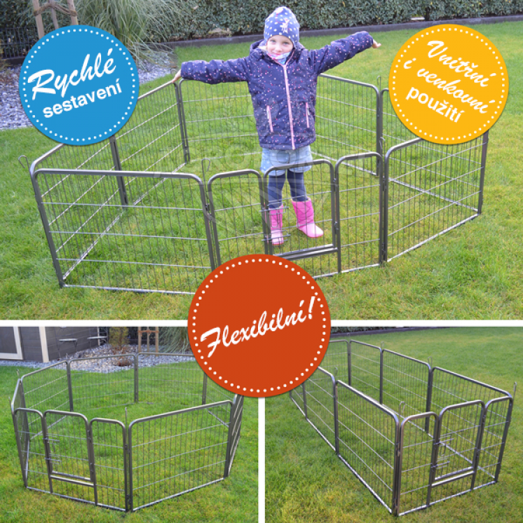 Agrofortel Výběh pro psy a další zvířata - velikost S - 8 segmentů, výška 60 cm (obrázek 8)