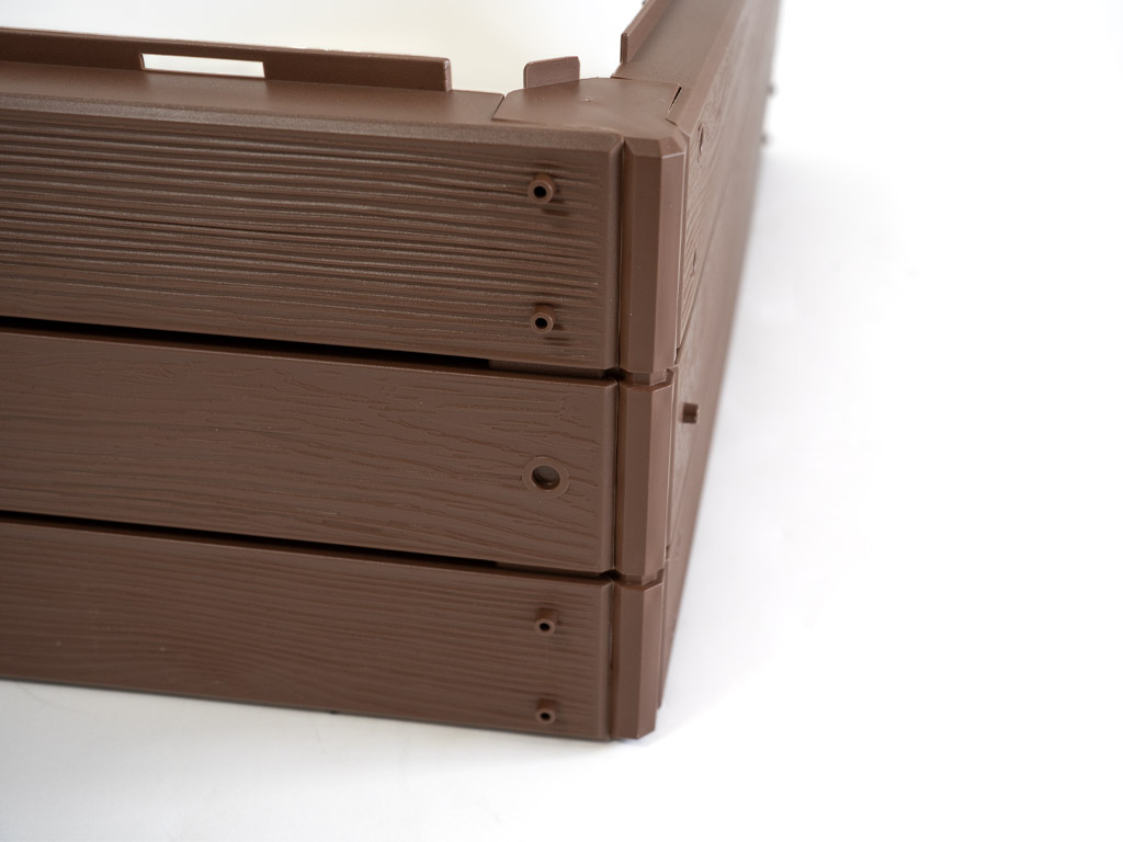 Vyvýšený záhon BASE WOODY, hnědá 75 x 75 x 25 cm PRIBWS-7587U (obrázek 8)