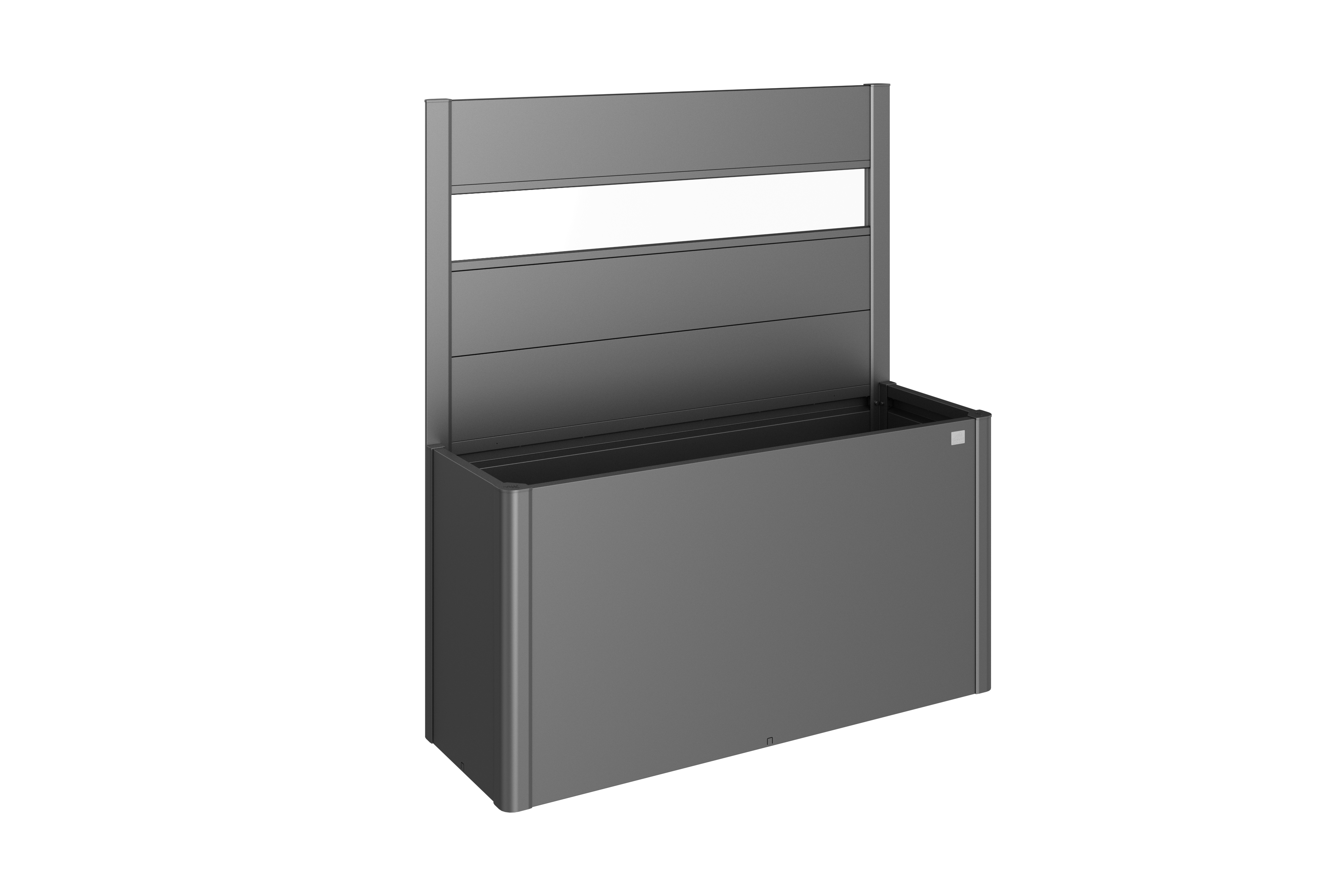 Biohort Zástěna pro Belvedere, 1 ks, s akrylátovou vsadkou 150, tmavě šedá metalíza