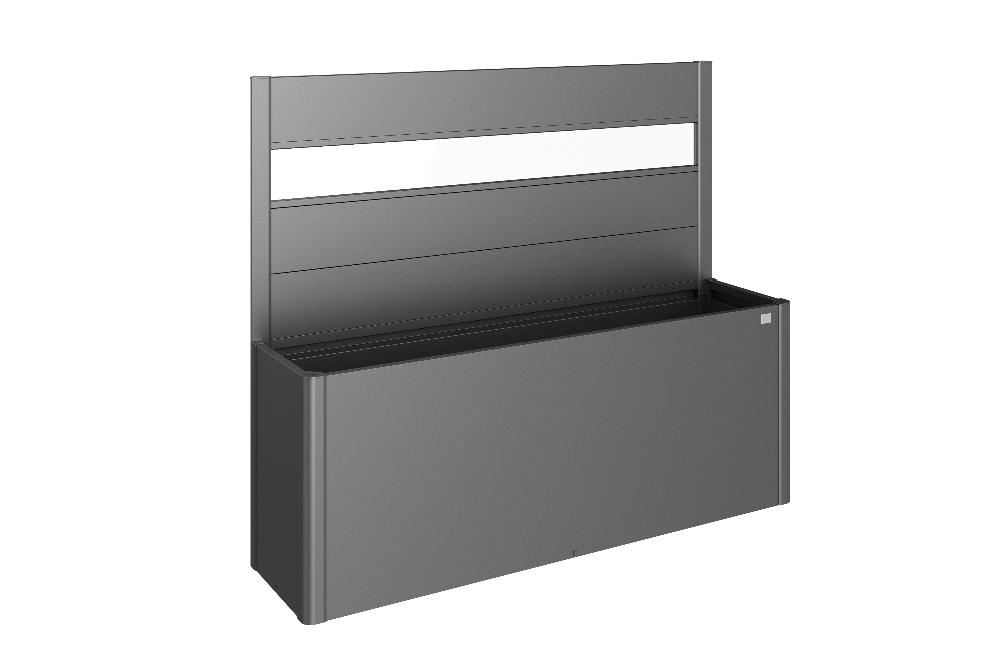 Biohort Zástěna pro Belvedere, 1 ks, s akrylátovou vsadkou 200, tmavě šedá metalíza