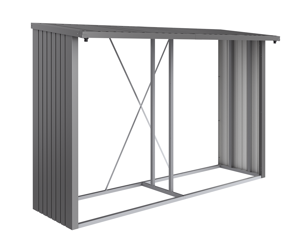 Biohort Dřevník Woodstock 300, šedý křemen metalíza