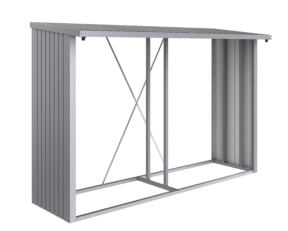 Biohort Dřevník Woodstock 300, stříbrná metalíza