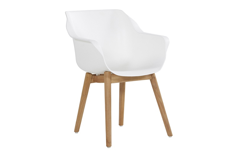 Jídelní židle Hartman SOPHIE Studio s teakovou podnoží, steel blue (obrázek 8)