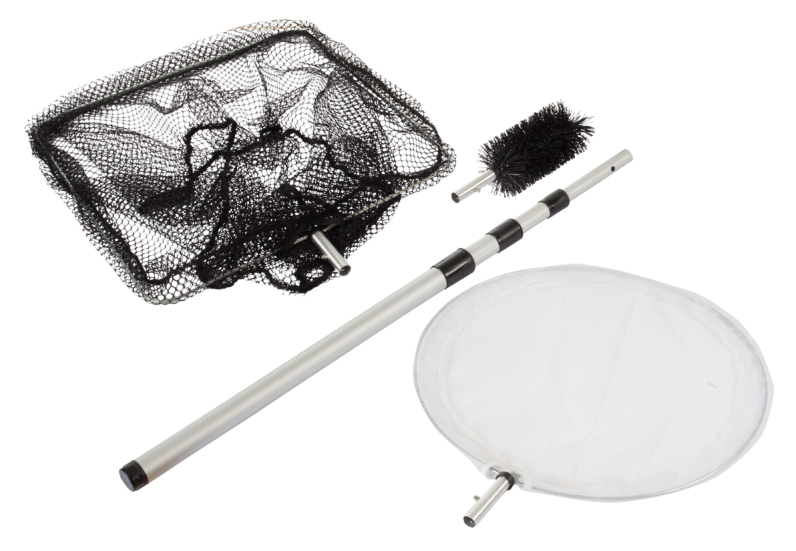 Heissner sada na čištšní jezírka teleskppická 55 - 150 cm, poběrák, hladinový sběrač, kartáč na řasy TZ314-00