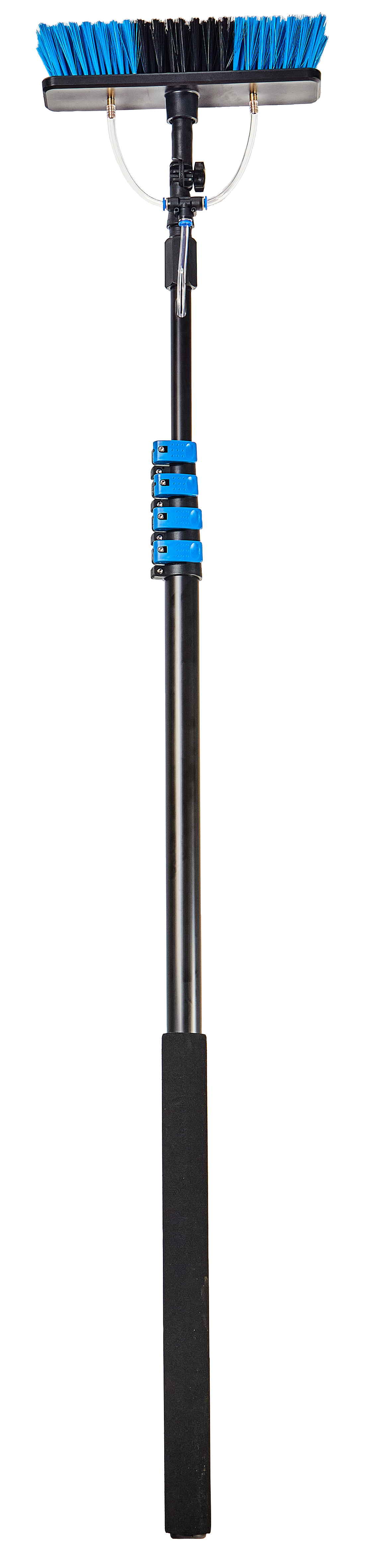 Heissner Teleskopický čisticí kartáč na solární panely s přípojkou vody Heissner, délka 460 cm