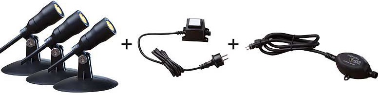 Heissner Heisner Smart light - 3x LED bodovka 3x1 W, stmívací senzor L410-00