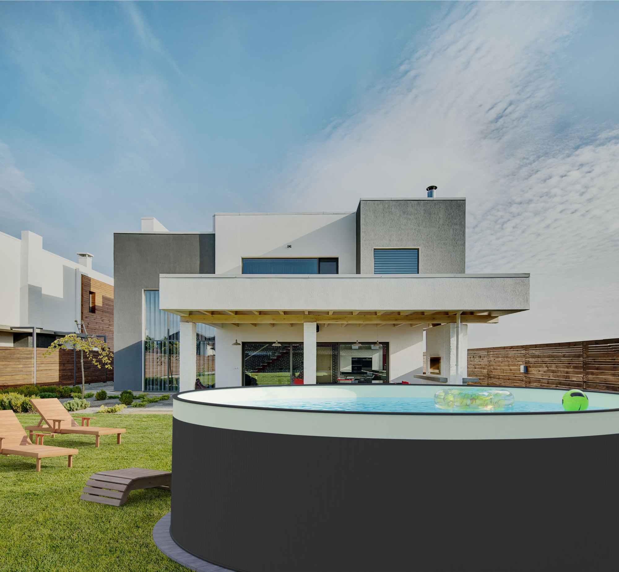 Bazén Planet Pool ANTRAZIT/Sand – samotný bazén 350 x 90 cm