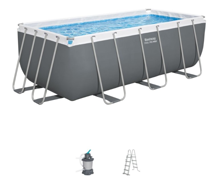 Bazén BESTWAY Power Steel Frame 4,12 x 2,01 x 1,22 m - 56457