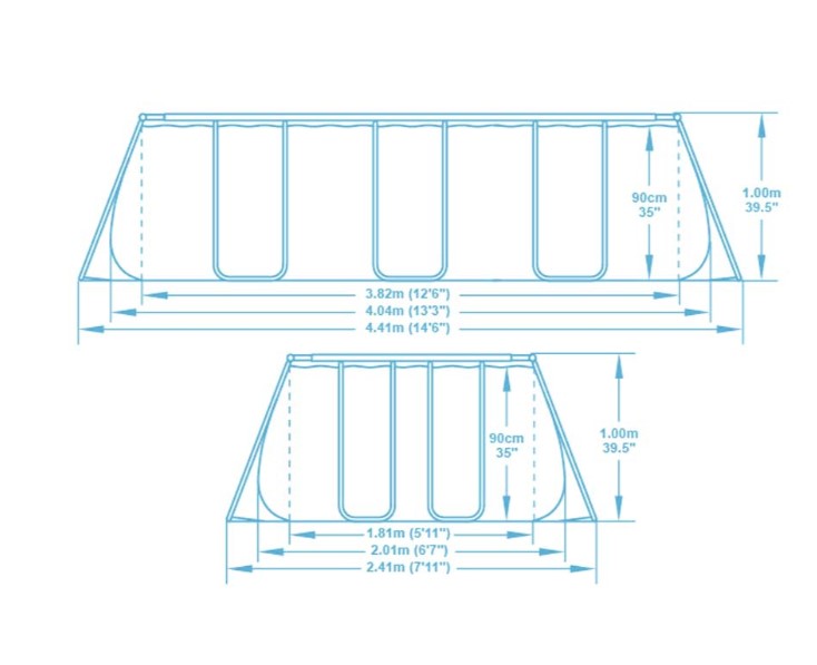 Bazén BESTWAY Steel Pro max marble 4,04 x 2,01 X 1 m – 56721