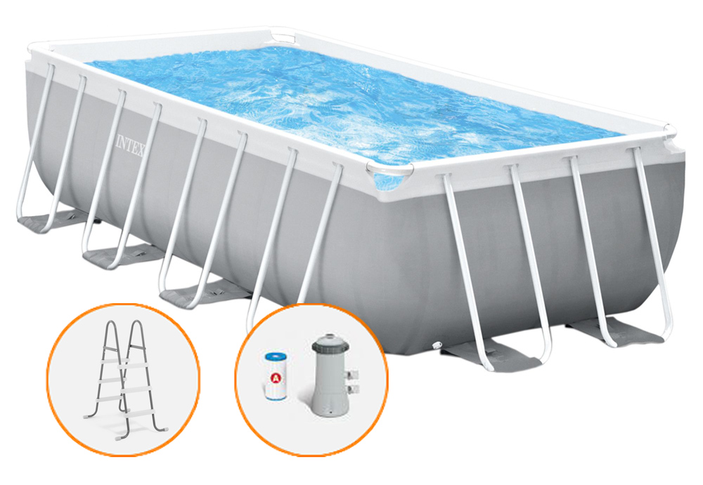 Bazén INTEX Prism Frame Set 300 x 175 x 80 cm s příslušenstvím - 26784
