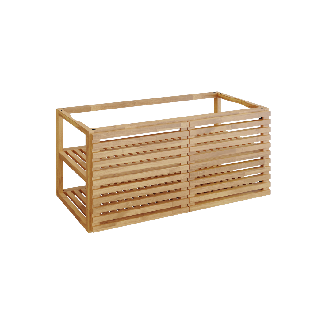 Teaková vložka do stolu OFYR PRO s 2 dvířky Teak Wood Large