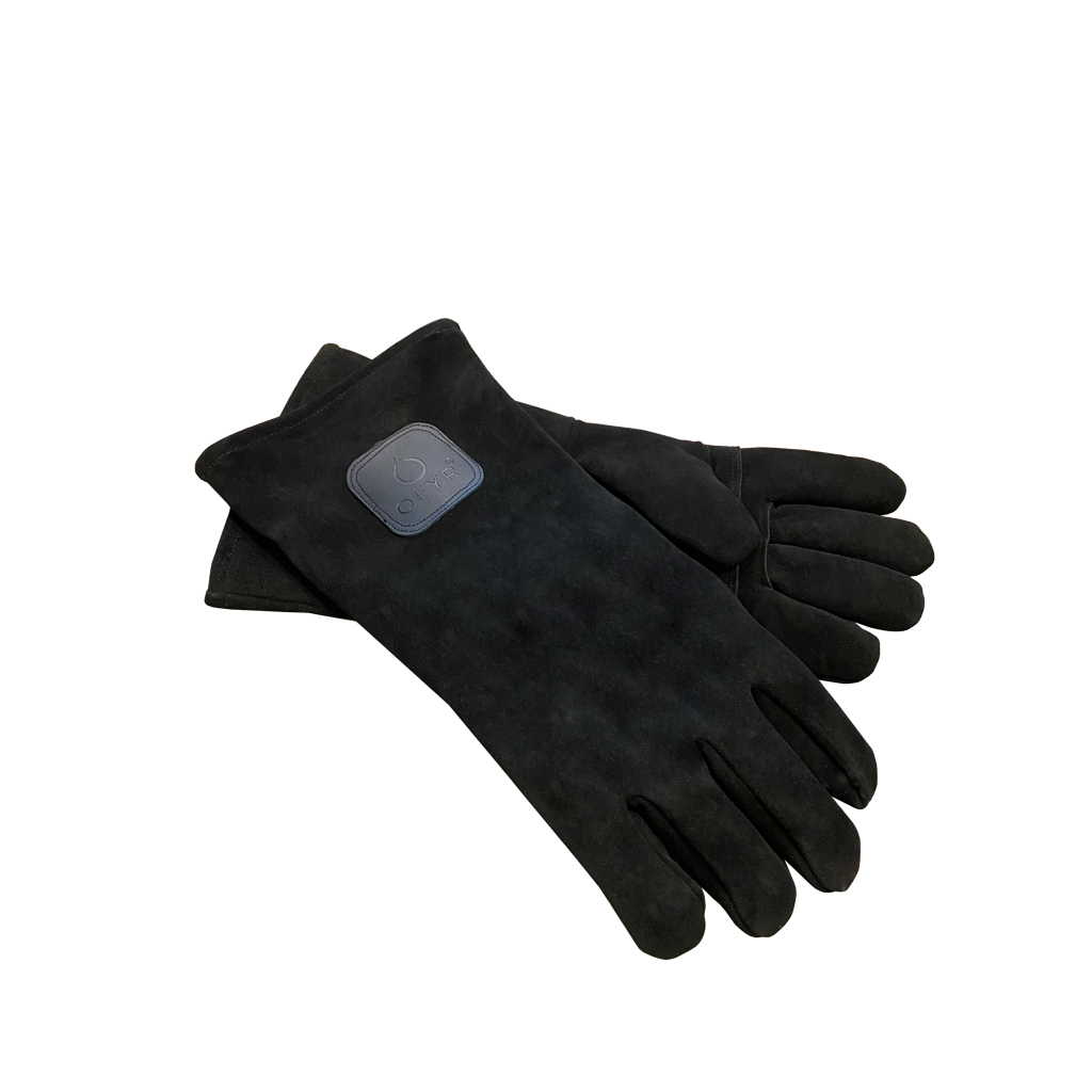 Rukavice OFYR černé, pro práci s ohněm