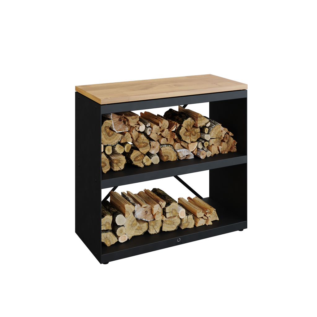 Komoda na dřevo OFYR Wood Storage Black Dressoir