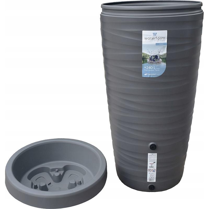 Sud na dešťovou vodu MAZE šedá 240l