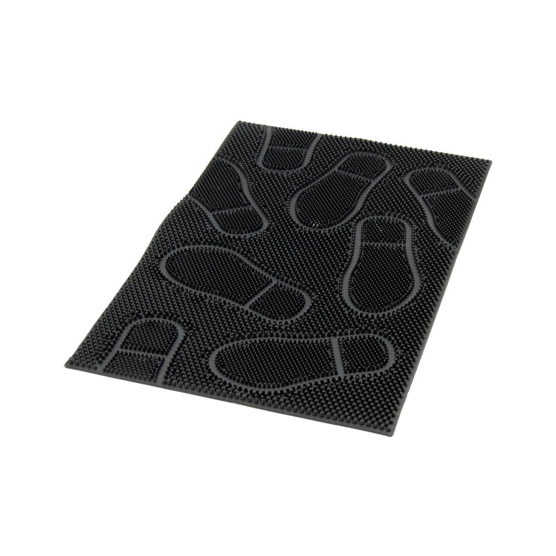 M.A.T. Gumová rohož 40 x 60 cm STOPY, černá