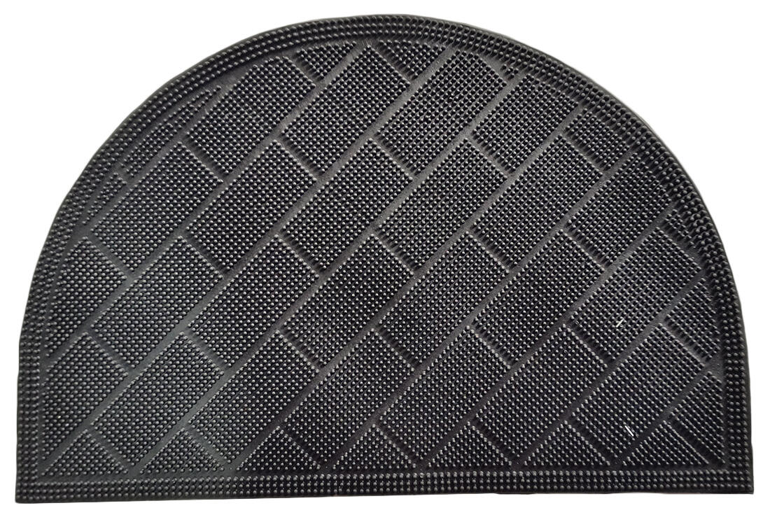 M.A.T. Gumová rohož 40 x 60 cm půlkruh, černá