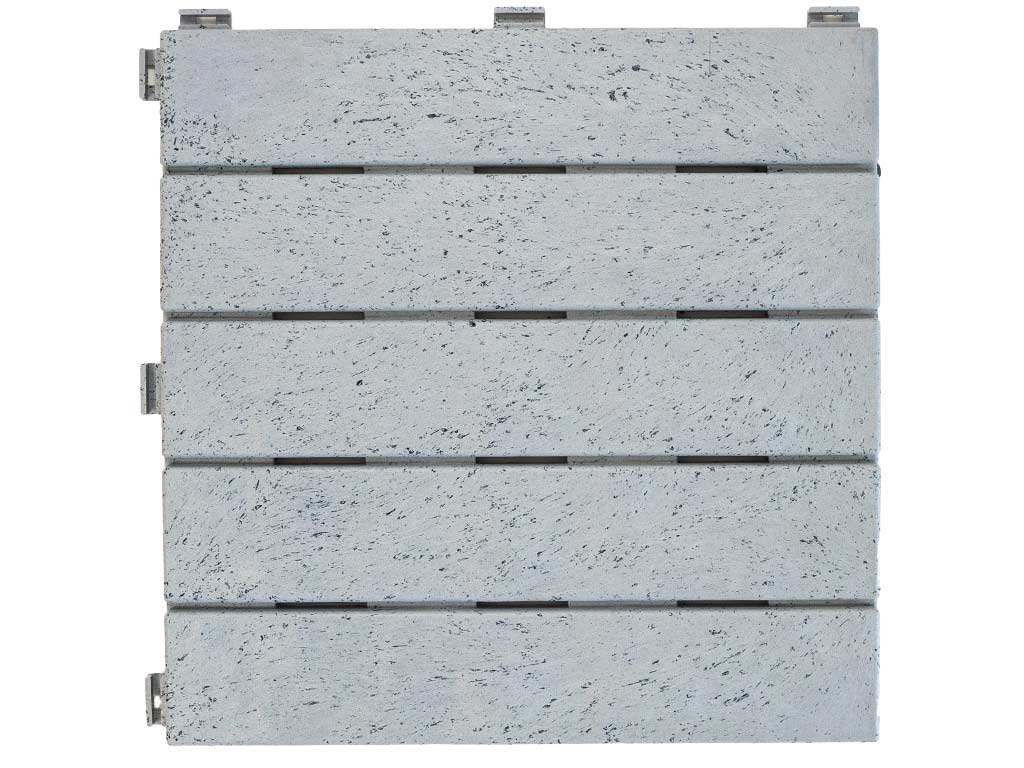 Multy home Gumová dlaždice NATURAL STONE 30 x 30 cm, platinově šedá MHEU5100329, 1 ks