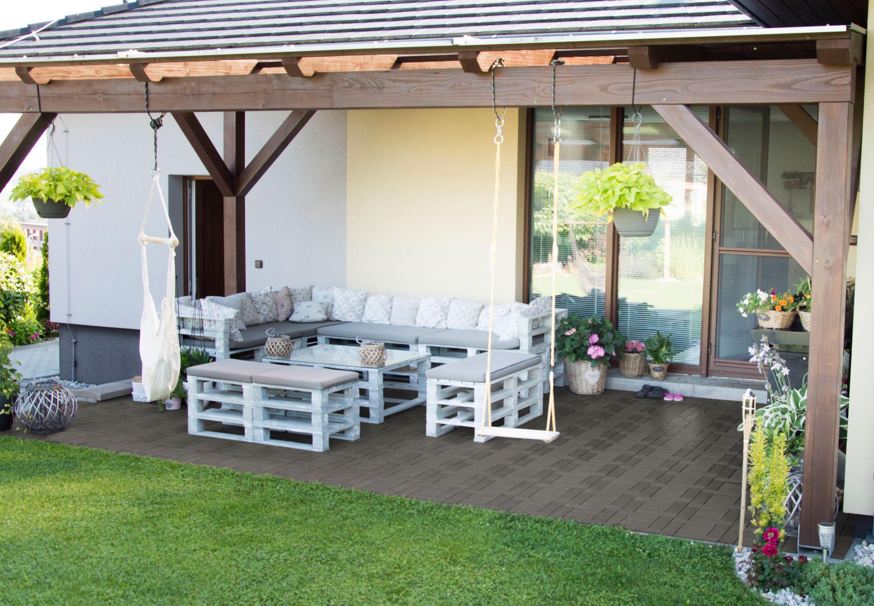 G21 WPC dlaždice PALMYRA 30 x 30 cm, Incana - Obrázek 4