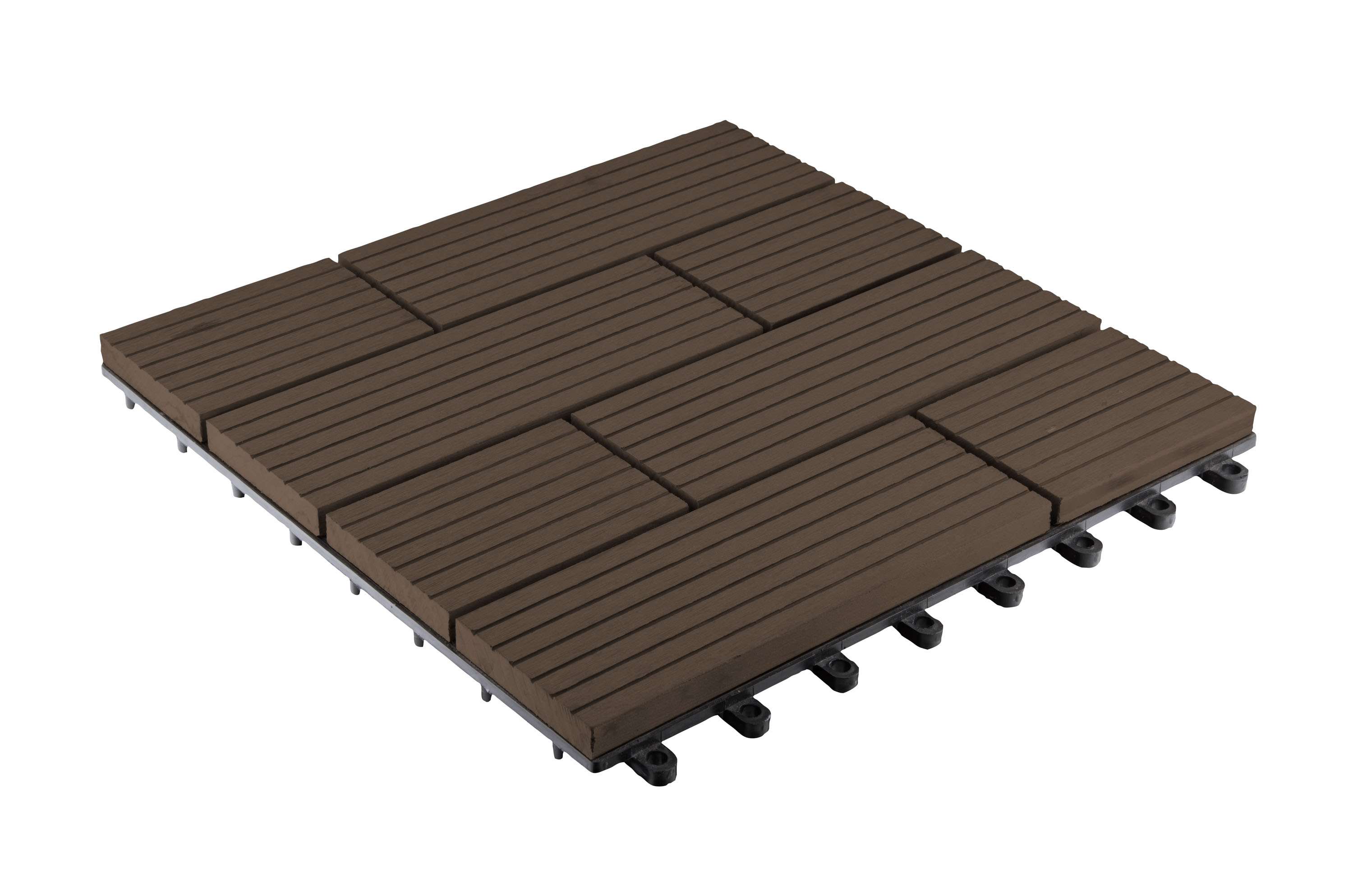 G21 WPC dlaždice SAMOA 30 x 30 cm, Indický teak