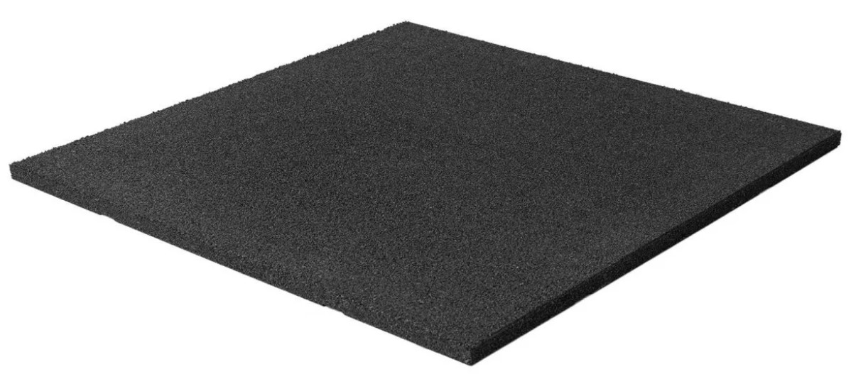 Gumová dlaždice GUTTA Play 100 x 100 x 4 cm, černá