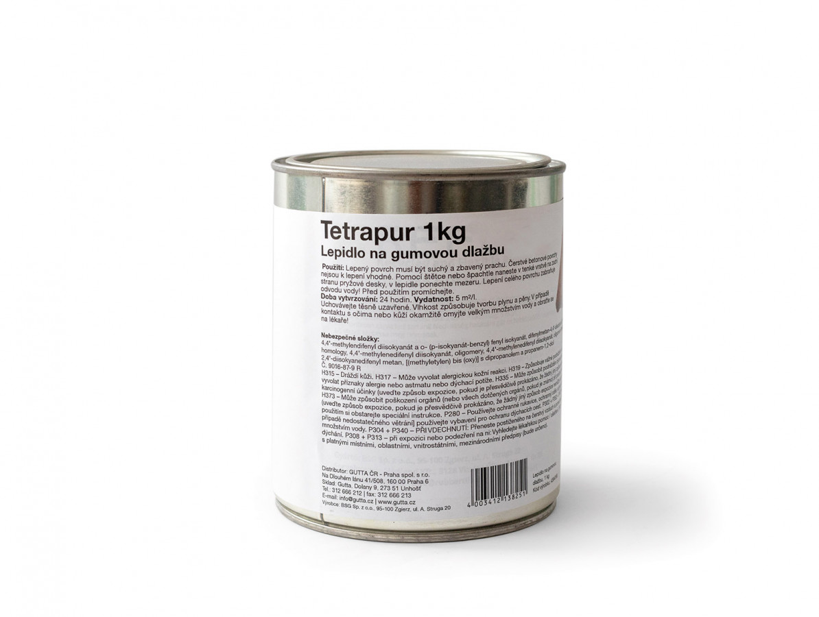 Gutta Lepidlo TETRAPUR na gumovou dlažbu, 1 kg