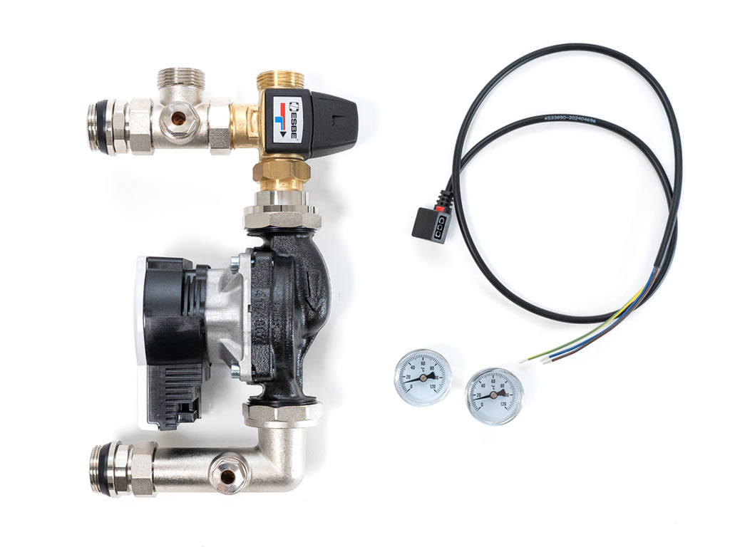 Wigell Směšovací sada WILO+ESBE Kvs 3.4. (20-50 st.), niklovaná 8481.80.90