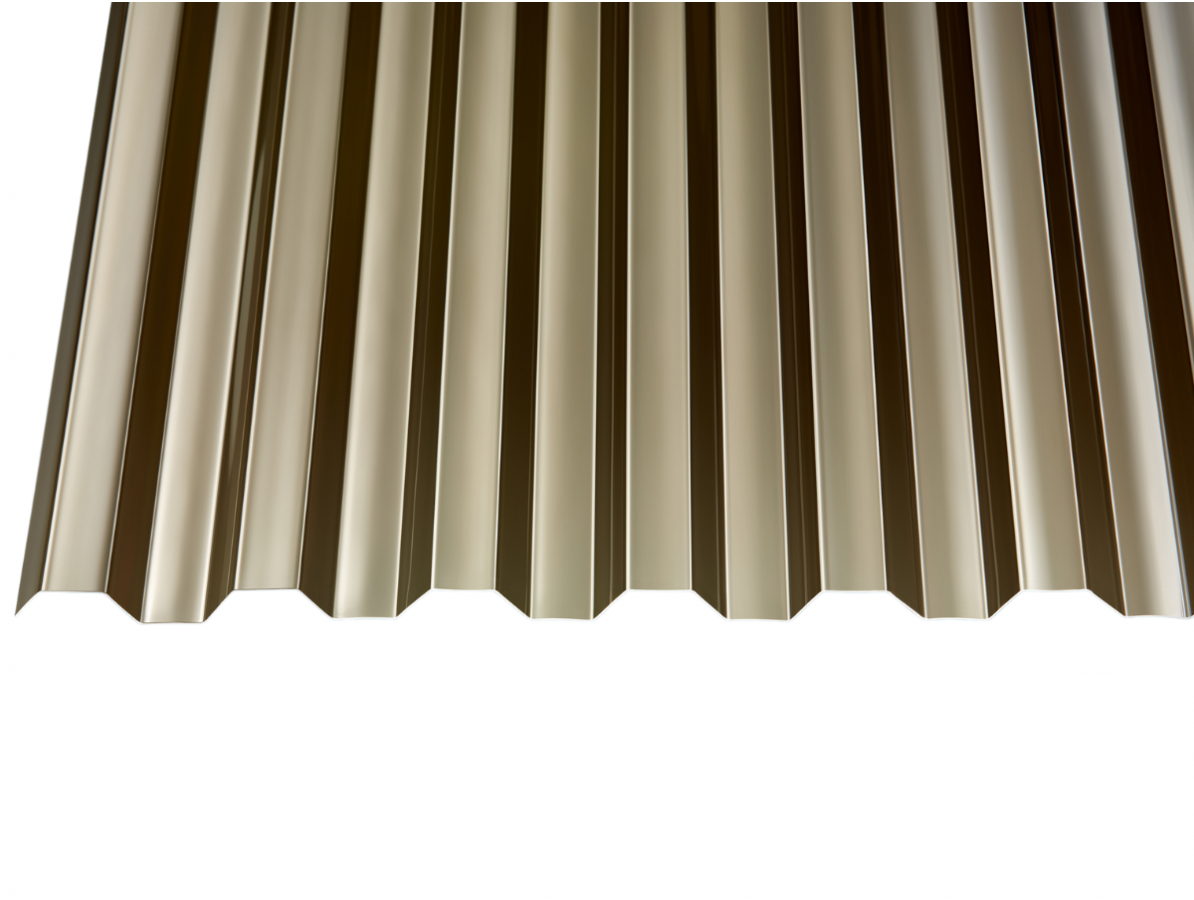 Gutta Trapézový polykarbonát Guttagliss MAKRO trapéz 0,8mm, 6000x1045mm bronz