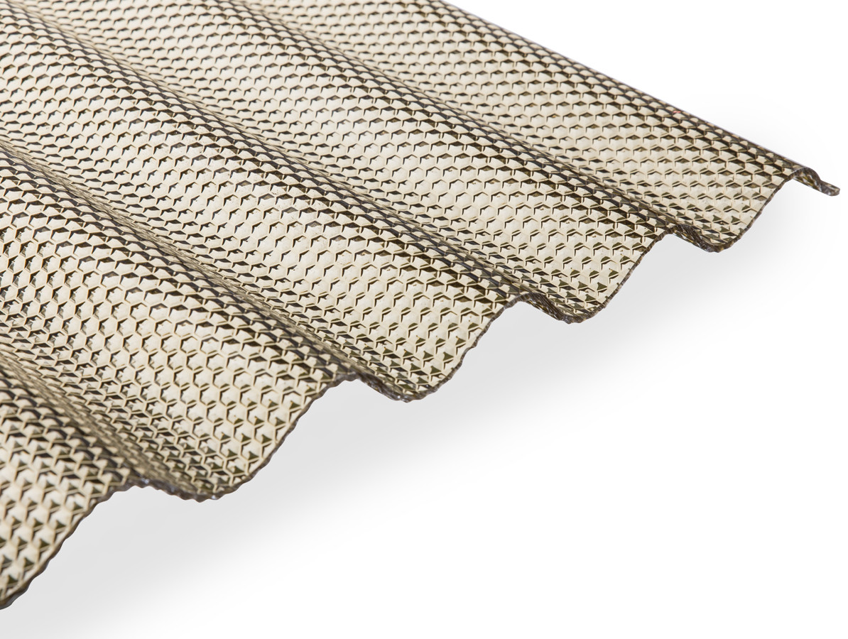 Gutta Polykarbonátová deska Guttagliss WABE 2,00 x 1,05 m bronz