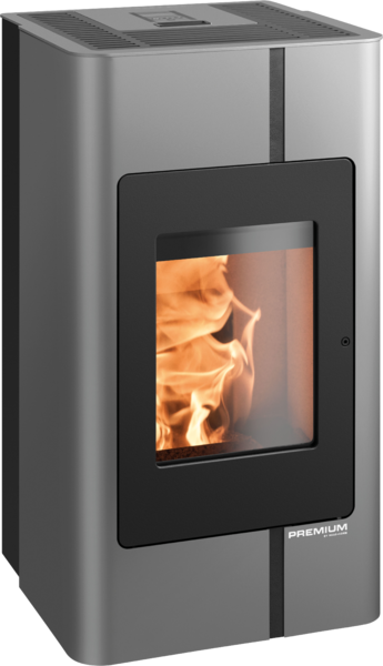 Haas+Sohn Peletová kamna HSP VIANO, antracit/černá vč. WLAN