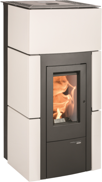 Haas+Sohn Peletová kamna HSP 6 RUEDA C PGI, antracit/kachle bílá vč. WLAN