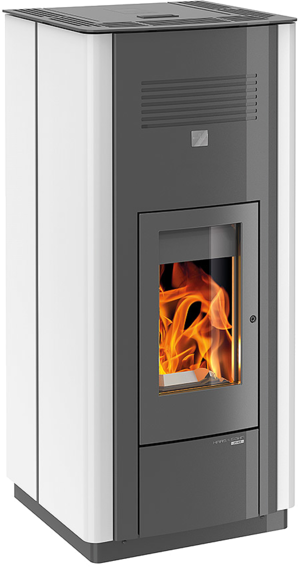 Haas+Sohn Peletová kamna HSP 6 s výměníkem, antracit/bílá vč. WLAN
