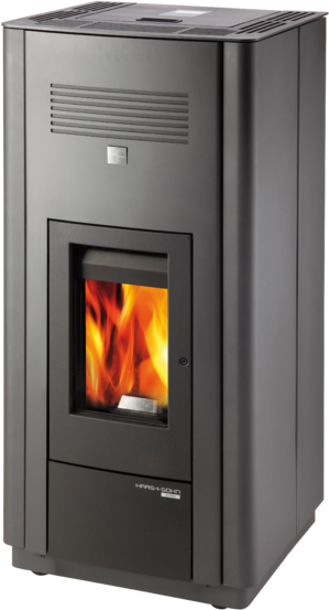 Haas+Sohn Peletová kamna HSP 6 s výměníkem, antracit/černá vč. WLAN