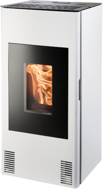 Haas+Sohn Peletová kamna HSP 4 PARMA, bílá vč. MULTIAIR