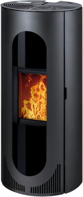 Haas+Sohn Peletová kamna HSP 4 PRATO, černá lesklá vč. MULTIAIR