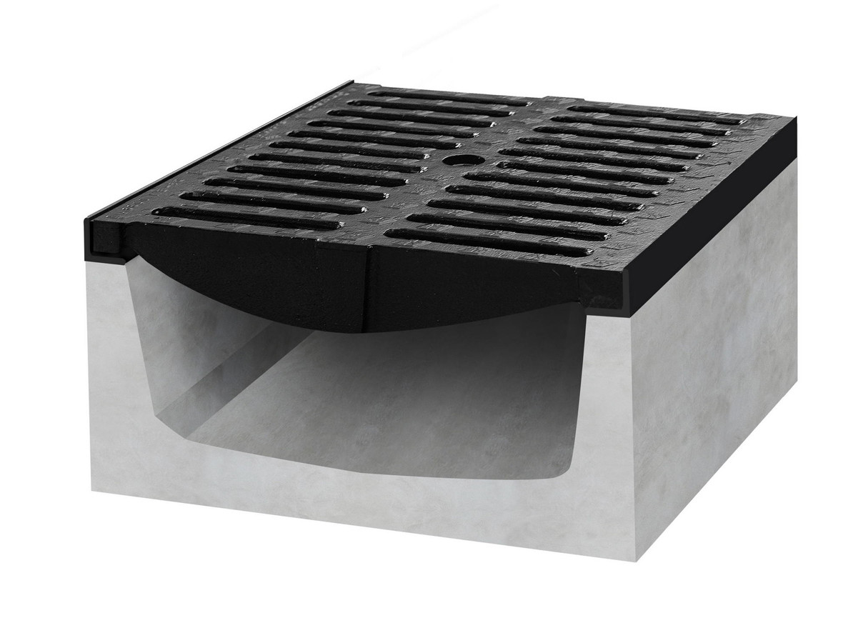 Gutta Betonový žlab D400 s litinovou mříží, d. 500 x š. 400 x v. 300 mm