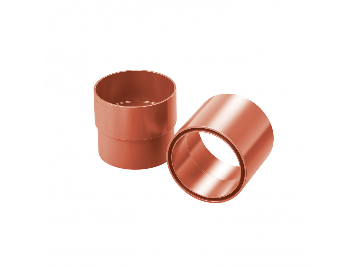 Plastová spojka svodu Gutta Aqua 110 mm, cihlově červená